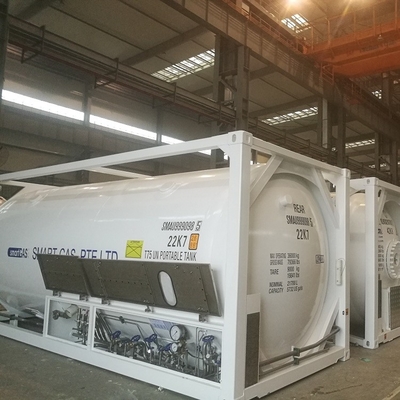 Contenitore del carro armato di norma ISO dell'ammoniaca liquida 20ft 40ft